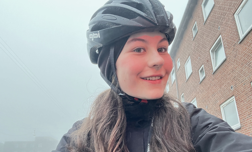 Malene fra Molekylærbiologi cykler altid til og fra Uni
