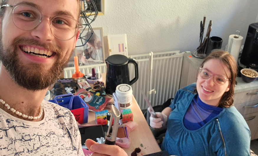 Aftensmad med en veninde 