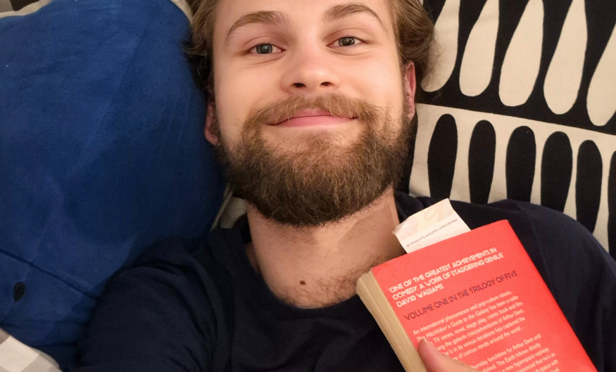 Thor lige inden sengetid efter en lang dag 